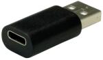 Roline Адаптер Roline 12.99. 2995, от USB Type A(м) към USB Type-C(ж), черен (12.99.2995)