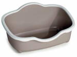  Stefanplast Chic Open 56x38, 5x26cm macska WC levehető peremmel fehér/világos barna - mall