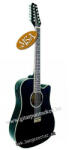 MSA CW-1200 BK EQ, fekete 12 húros fémhúros elektro-akusztikus gitár