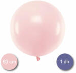 PartyDeco S. r. o Latex lufi, gömb alakú, halvány rózsaszín, 60 cm átmérő