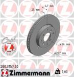 ZIMMERMANN Disc frana ZIMMERMANN COAT Z 280.3157. 20 (280.3157.20)