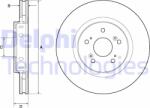 DELPHI Disc frana DELPHI BG4808C (BG4808C) - automobilus