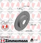 ZIMMERMANN Disc frana ZIMMERMANN COAT Z 540.5306. 20 (540.5306.20)