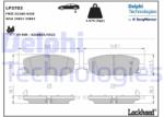 DELPHI set placute frana, frana disc DELPHI LP3703 - automobilus