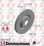 ZIMMERMANN Disc frana ZIMMERMANN COAT Z 230.2312. 20 (230.2312.20)