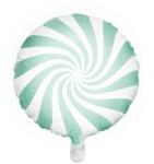 Partydeco Candy, nyalóka, cukorka fólia lufi 18" 45cm Lollipop, zöld (LUFI333714)