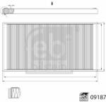 Febi Bilstein Filtru, aer habitaclu FEBI BILSTEIN 09187 (09187)
