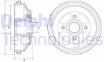 DELPHI Tambur frana DELPHI BF571 (BF571)