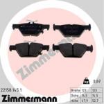 ZIMMERMANN set placute frana, frana disc ZIMMERMANN 22158.145. 1 (22158.145.1)