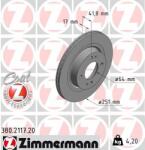 ZIMMERMANN Disc frana ZIMMERMANN COAT Z 380.2117. 20 (380.2117.20)