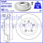 DELPHI Disc frana DELPHI BG5138C - automobilus