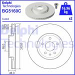 DELPHI Disc frana DELPHI BG5160C (BG5160C) - automobilus