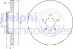 DELPHI Disc frana DELPHI BG4654C (BG4654C) - automobilus