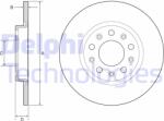 DELPHI Disc frana DELPHI BG4960C (BG4960C)