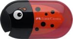 Faber-Castell Ascutitoare plastic dubla cu radiera si rezervor model buburuza Faber Castell 183526 (ASCFBC5)