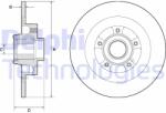 DELPHI Disc frana DELPHI BG9134RS (BG9134RS) - automobilus