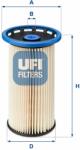 UFI filtru combustibil UFI 26.038. 00 (26.038.00) - automobilus