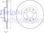 DELPHI Disc frana DELPHI BG4662C (BG4662C) - automobilus