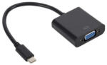 Basekit Cablu Adaptor USB Type-C la VGA Mama, Basekit, Negru (TD-UBC06)