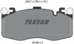 TEXTAR set placute frana, frana disc TEXTAR Q+ 2219401 (2219401)