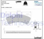 DELPHI set placute frana, frana disc DELPHI LP3710 (LP3710)