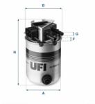 UFI filtru combustibil UFI 24.095. 00 (24.095.00)