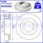DELPHI Disc frana DELPHI BG5088C (BG5088C) - automobilus