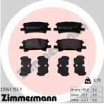 ZIMMERMANN set placute frana, frana disc ZIMMERMANN 23967.155. 1 (23967.155.1)