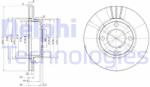DELPHI Disc frana DELPHI BG2668 (BG2668) - automobilus