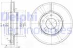 DELPHI Disc frana DELPHI BG3547 (BG3547)
