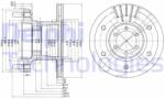 DELPHI Disc frana DELPHI BG9453 (BG9453) - automobilus