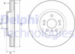 DELPHI Disc frana DELPHI BG9968 (BG9968) - automobilus