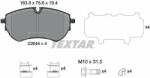TEXTAR set placute frana, frana disc TEXTAR Q+ 2264401 (2264401)