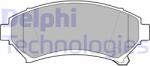 DELPHI set placute frana, frana disc DELPHI LP1609 (LP1609)