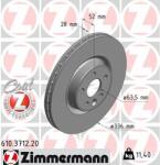 ZIMMERMANN Disc frana ZIMMERMANN COAT Z 610.3712. 20 (610.3712.20)
