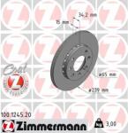 ZIMMERMANN Disc frana ZIMMERMANN COAT Z 100.1245. 20 (100.1245.20)