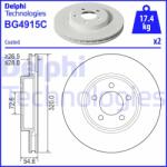DELPHI Disc frana DELPHI BG4915C