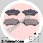 ZIMMERMANN set placute frana, frana disc ZIMMERMANN 23070.195. 1 (23070.195.1)