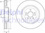 DELPHI Disc frana DELPHI BG9175C - automobilus