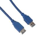 VCOM Кабел VCom CU302, от USB-A (м) към USB-A (ж), 1.5m, син
