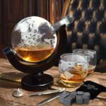  Set decantor glob whisky si cuburi pentru racire (MH-04520) Suport sticla vin
