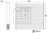 Febi Bilstein Filtru, aer habitaclu FEBI BILSTEIN 180015 pentru Dacia Spring (180015)