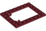 LEGO® 92107c59 - LEGO sötétpiros lap 6 x 8 méretű, csapóajtó keret (92107c59)
