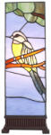 Clayre & Eef Veioza decorativa sticla polirasina Tiffany Bird 18x18x48 cm (5LL-6294)