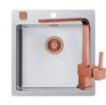 Alveus Set chiuveta inox Alveus Pure 30, baterie Laguna Monarch, 1103609+1134830+1127136, 51, 5 cm, Inox/Cupru (1103609+1134830+1127136)