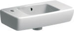 Geberit Selnova Compact kézmosó, rövidített 45x20cm, jobbos - kifutó, helyette: 500.319. 01.5 (500.319.01.1)