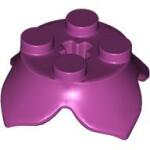 LEGO® 15469c71 - LEGO magenta növény 4 levéllel, 2 x 2 méretű, x-tengely csatlakozóval (15469c71)