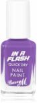 Barry M IN A FLASH lac de unghii cu uscare rapida culoare Patient Purple 10 ml