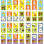 Viga Toys Domino cu imagini Animale de la ferma, Viga (51306) - roua