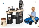 Smoby Set frizerie cu trei compartimente Barber Cut&Barber Shop Smoby și babytaxiu mașinuță Mercedes AMG GT (SM320243-4)